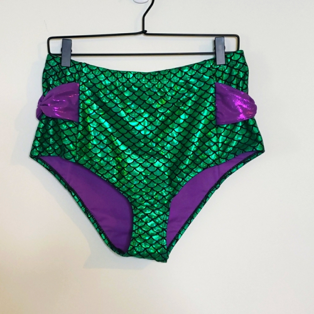 Hot topic Little Mermaid bikini high waisted bottoms